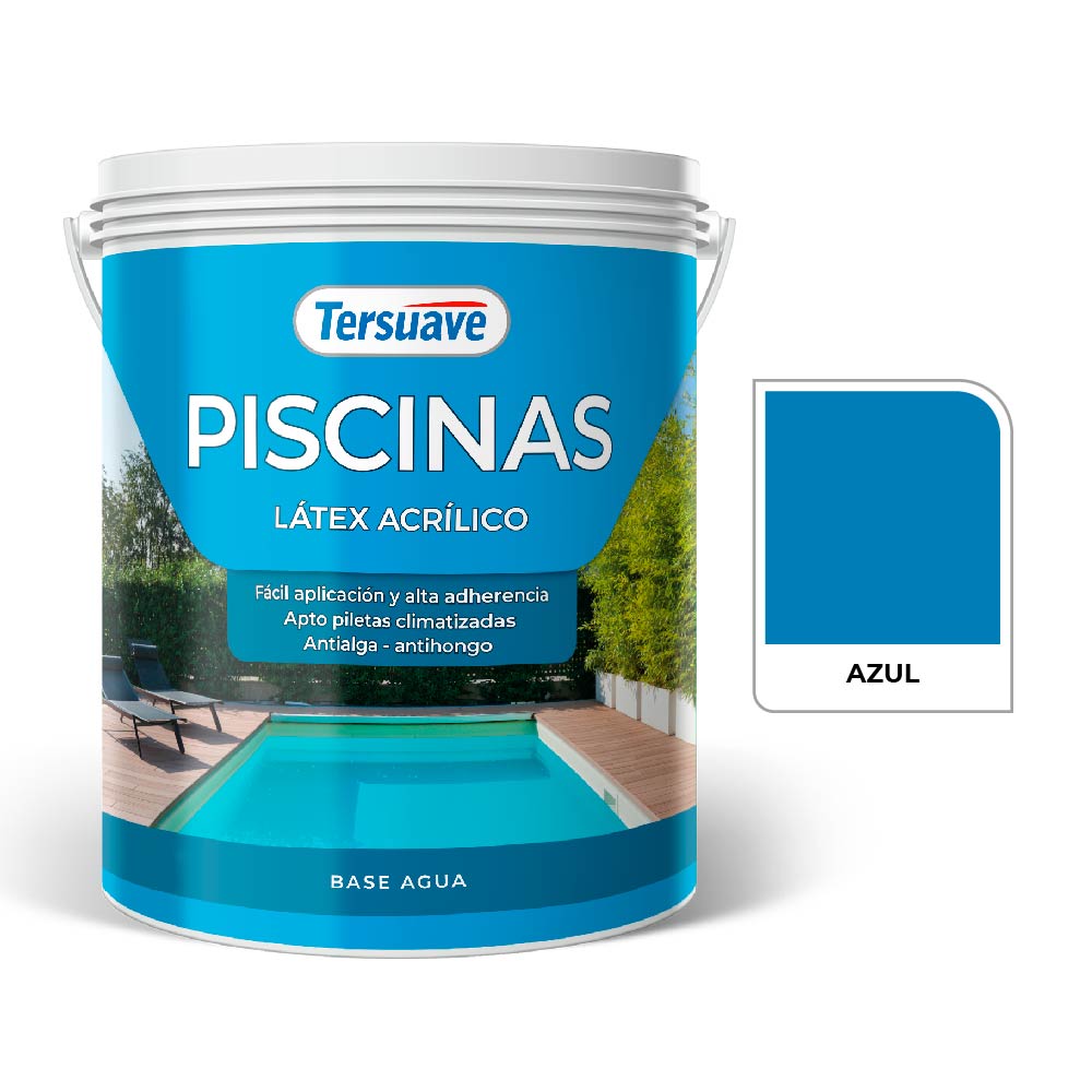 PISCINA LATEX ACRILICO AZUL 4L (1) PISCINA LATEX ACRILICO AZUL 4L 1