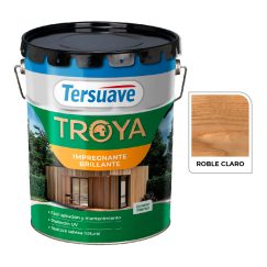 Impregnante Para Madera Brillante Roble 20l Troya Tersuave