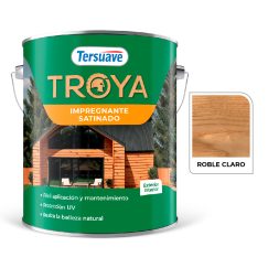 Impregnante Para Madera Satinado Roble 4l Troya Tersuave