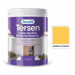 Látex Tersen Acrilico Ext/Int Amarillo Calido 1L. Tersuave