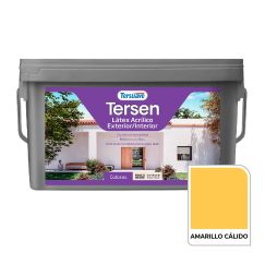 Látex Tersen Acrilico Ext/Int Amarillo Cálido 4L. Tersuave