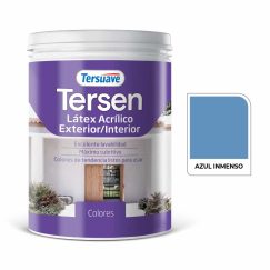 Látex Tersen Acrílico Ext/Int Azul Inmenso 1L. Tersuave