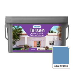 Látex Tersen Acrílico Ext/Int Azul Inmenso 4L. Tersuave