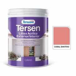 Látex Tersen Acrilico Ext/Int Coral Emotivo 1L. Tersuave