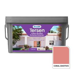 Látex Tersen Acrílico Ext/Int Coral Emotivo 4L. Tersuave