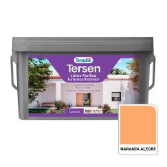Látex Tersen Acrílico Ext/Int Naranja Alegre 4L. Tersuave