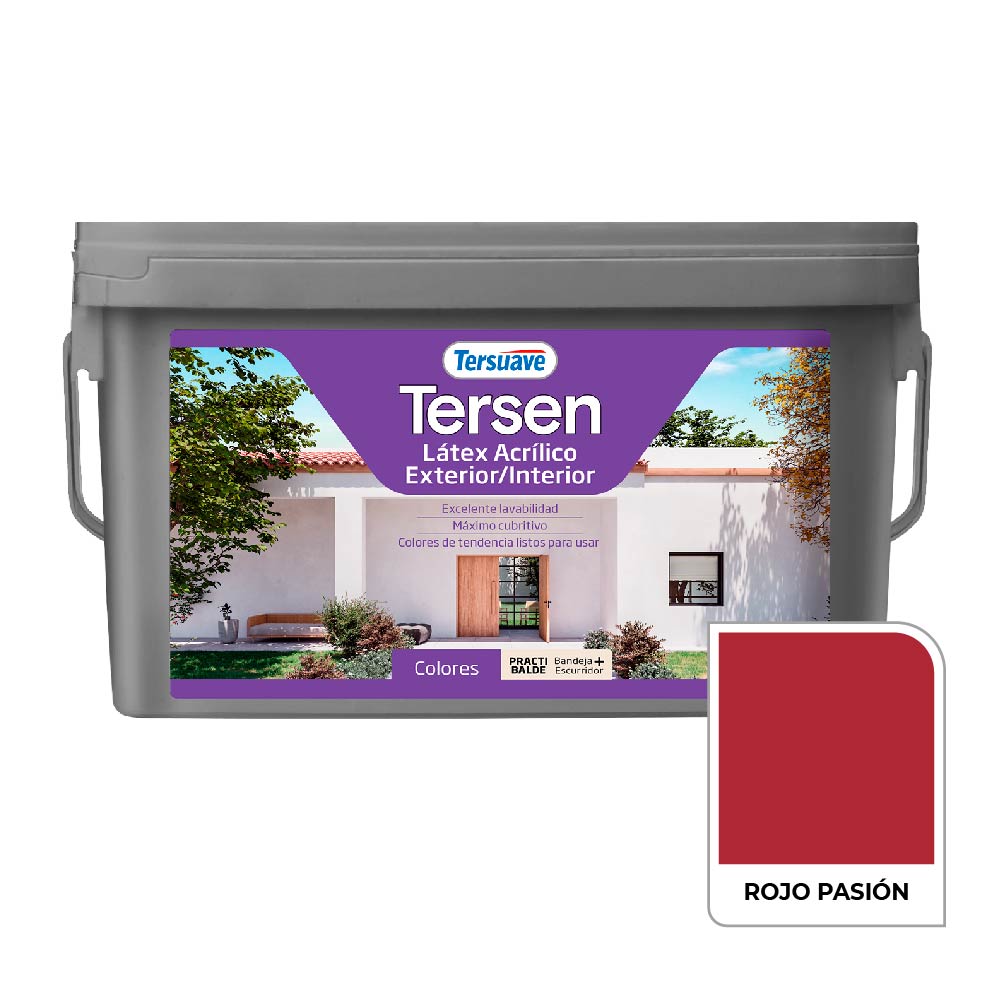 TERSEN INT-EXT COLORES ROJO PASION 4L TERSEN INT EXT COLORES ROJO PASION 4L