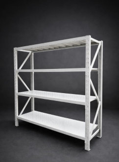 Mini Rack Blanco 300Kg Por Estante 200 x 60 x 200 Cm