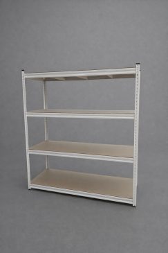 Estantería Blanca 4 Estantes Con Placa De MDF 5mm 200Kg Por Estante 183 x 160 x 60 Cm