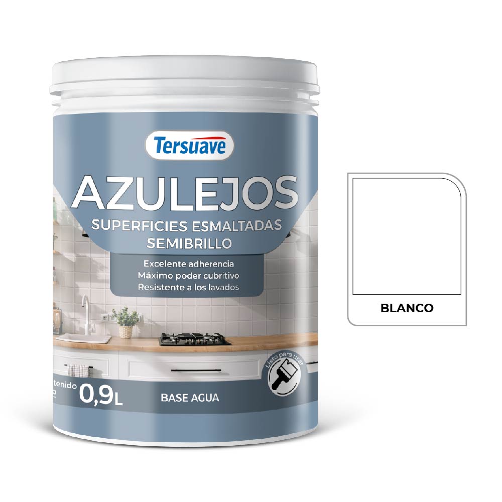 AZULEJOS TERSUAVE BLANCO 0,9L (1) AZULEJOS TERSUAVE BLANCO 09L 1