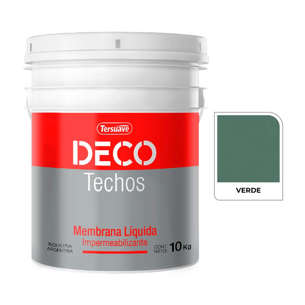 DECO TECHOS MEMBRANA LIQUIDA VERDE 10 KG DECO TECHOS MEMBRANA LIQUIDA VERDE 10 KG 1