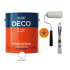 Combo 02- Esmalte Deco 4 L + Pincel Rollindog 10344 + Rodillo 8cm